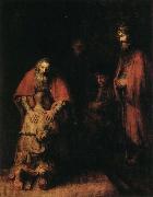 Rembrandt van rijn Return of the Prodigal Son Sweden oil painting artist